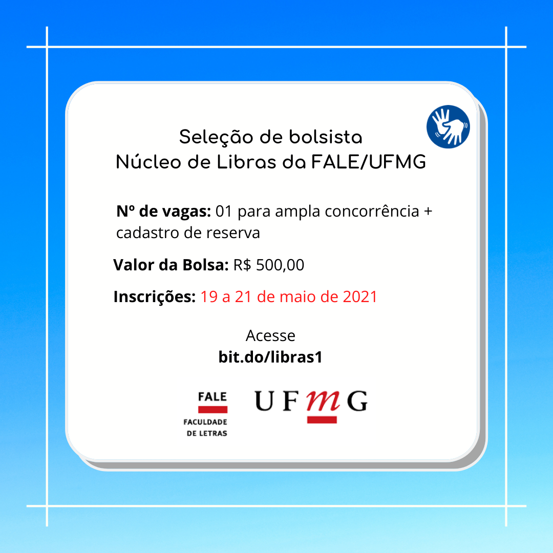 Faculdade de Letras da UFMG - SELEÇÃO DE BOLSISTA PIBEXT UFMG