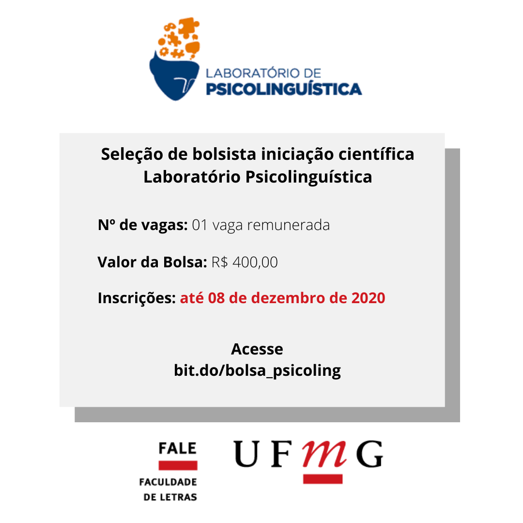 Faculdade de Letras da UFMG - SELEÇÃO DE BOLSISTA PIBEXT UFMG